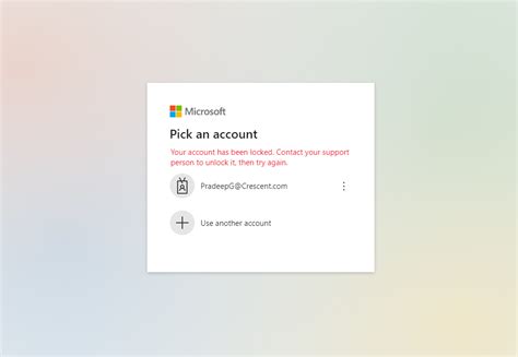 Unlock Account .